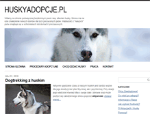 Tablet Screenshot of huskyadopcje.pl